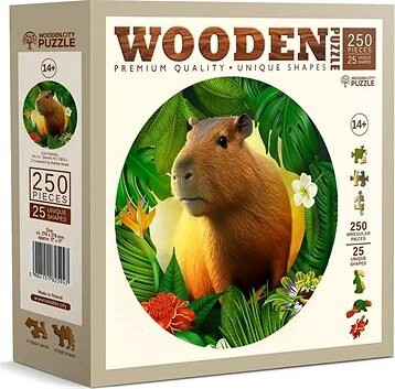 WOODEN CITY Drevené puzzle Kapybara 250 dielikov