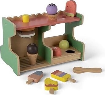 Dantoy Playful Wood zmrzlinový stánok 12 ks