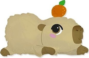 FLEXMETAL Fóliový balónik capybara – kapibara – 60 cm
