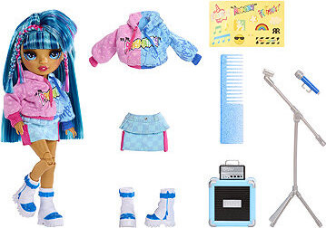 Rainbow High Junior Fashion Skyler v rockovej kapele