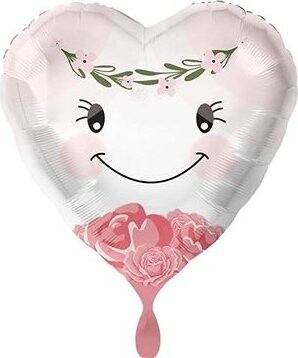 Amscan Balón fóliový srdce – nevesta – rozlúčka so slobodou – 43 cm