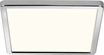 Nordlux Oja hranaté LED svietidlo IP54, 14,5 W, 1600 lm, biele s chrómovým rámčekom