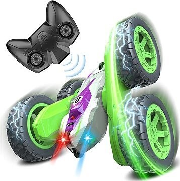 Gralal Diaľkovo ovládané auto 2,4 GHz, otočenie o 360°, 4WD, zelené