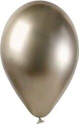 SMART BALLOONS Balóniky chrómované 50 ks prosecco lesklé – 33 cm