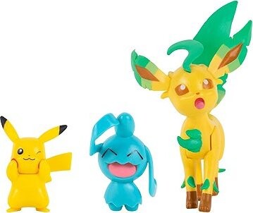 Pokémon Battle Feature figúrka – Pikachu, Wynaut a Leafeon – figúrky