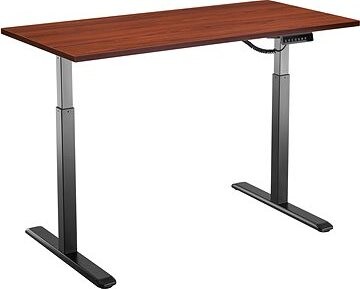 AlzaErgo Table ET2 čierny + doska TTE-12 120 × 80 cm lamino gaštan