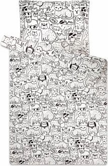 Svitap sleepwell mikroflanel Mačky a Psy 140 × 200, 70 × 90 cm