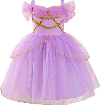 Princess Pohádkové šaty s výšivkou fialové vel. 110 - Princezna