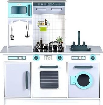 Derrson Sofia XXL detská drevená kuchynka s príslušenstvom