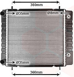 VAN WEZEL chladič, chladenie motora 02002082