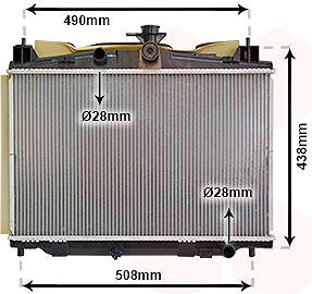 VAN WEZEL chladič, chladenie motora 27002213