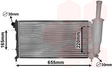 VAN WEZEL chladič, chladenie motora 17002218