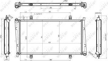 NRF Chladič, chladenie motora 53157