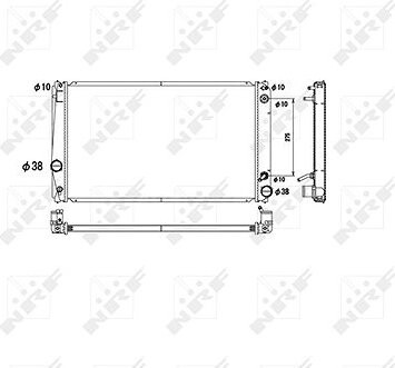 NRF Chladič, chladenie motora 53590