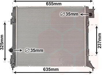 VAN WEZEL chladič, chladenie motora 33002444