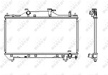 NRF Chladič, chladenie motora 53380