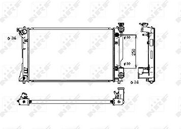 NRF Chladič, chladenie motora 53395
