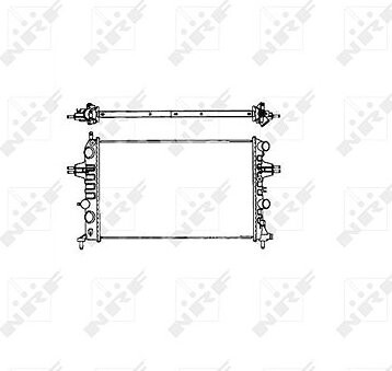 NRF Chladič, chladenie motora 58176