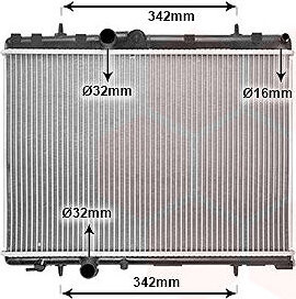 VAN WEZEL chladič, chladenie motora 40002265