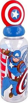 Avengers Captain America 3D viečko – fľaša na pitie, 560 ml