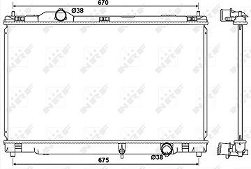 NRF Chladič, chladenie motora 53039