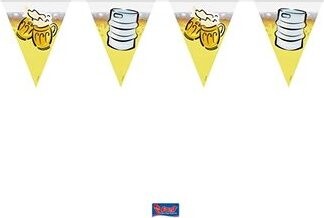 Girlanda vlajky pvc beer party 10 m – oktoberfest/pivo