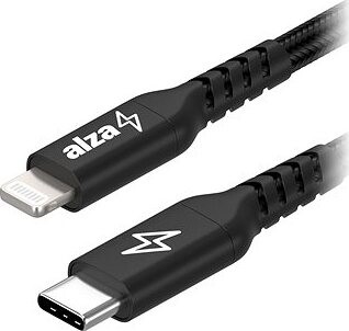 AlzaPower AluCore USB-C to Lightning MFi 2 m čierny