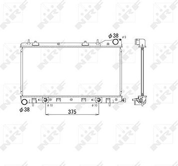 NRF Chladič, chladenie motora 53596