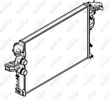 NRF Chladič, chladenie motora 58430