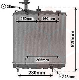 VAN WEZEL chladič, chladenie motora 32002266