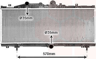 VAN WEZEL chladič, chladenie motora 17002166