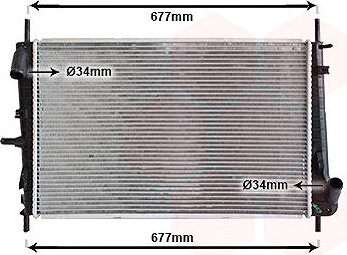 VAN WEZEL chladič, chladenie motora 18002338