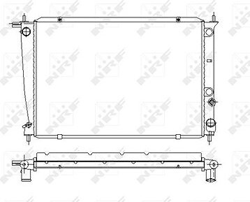 NRF Chladič, chladenie motora 53371