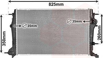 VAN WEZEL chladič, chladenie motora 43002616