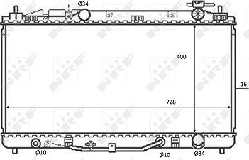 NRF Chladič, chladenie motora 59079
