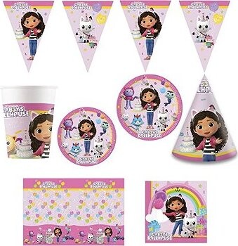 GODAN Detská narodeninová sada Gabinin kúzelný domček, 10 osôb