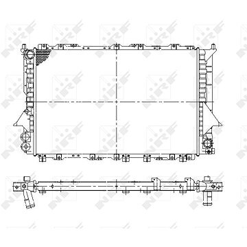 NRF Chladič, chladenie motora 58870