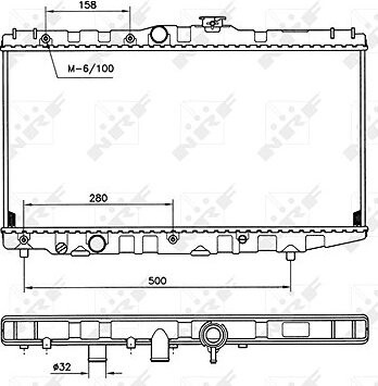 NRF Chladič, chladenie motora 507581