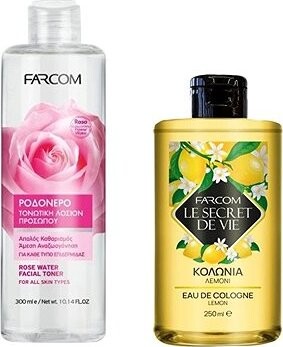 Farcom Kolínska voda citrón EdC 250 ml + Ružová Voda 300 ml