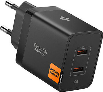 Spigen Essential 47 W Wall Charger EE472EU Black