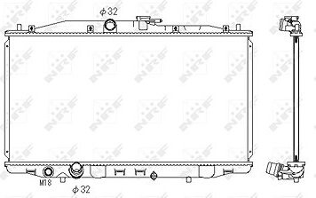 NRF Chladič motora 53392