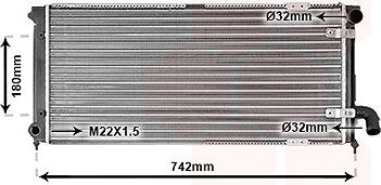 VAN WEZEL chladič, chladenie motora 49002028