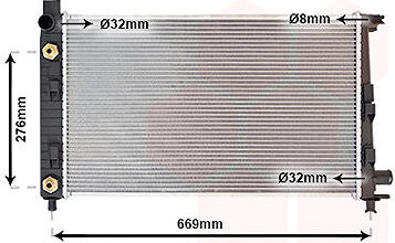 VAN WEZEL chladič, chladenie motora 30002282