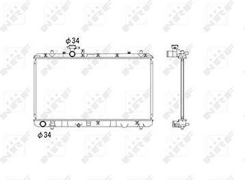 NRF Chladič, chladenie motora 53581