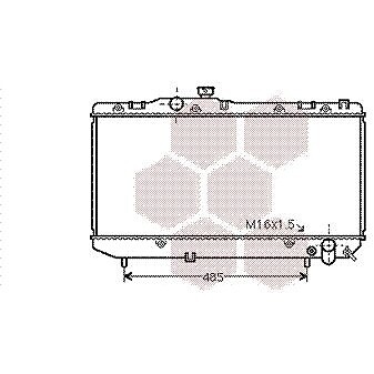 VAN WEZEL chladič, chladenie motora 53002142