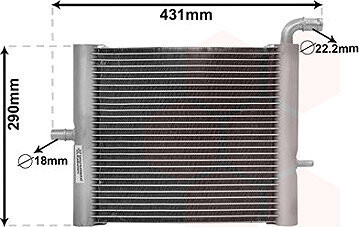 VAN WEZEL chladič, chladenie motora 02012701