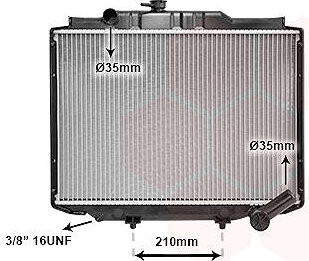 VAN WEZEL chladič, chladenie motora 32002062