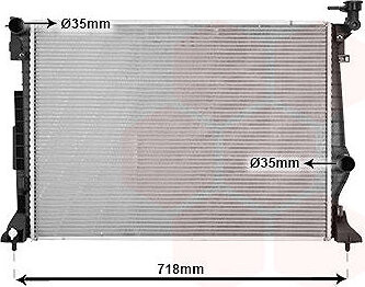 VAN WEZEL chladič, chladenie motora 82012740