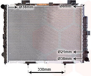VAN WEZEL chladič, chladenie motora 30002228