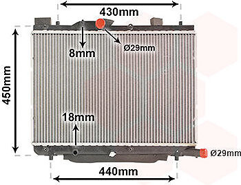 VAN WEZEL chladič, chladenie motora 52002122